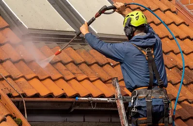 Démoussage et hydrofuge de toiture à Fleury